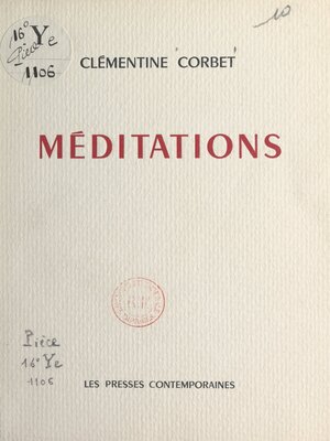 cover image of Méditations
